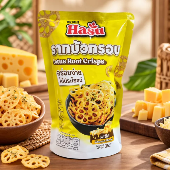 Hasu Củ Sen Sấy Giòn Vàng - Vị Wasabi